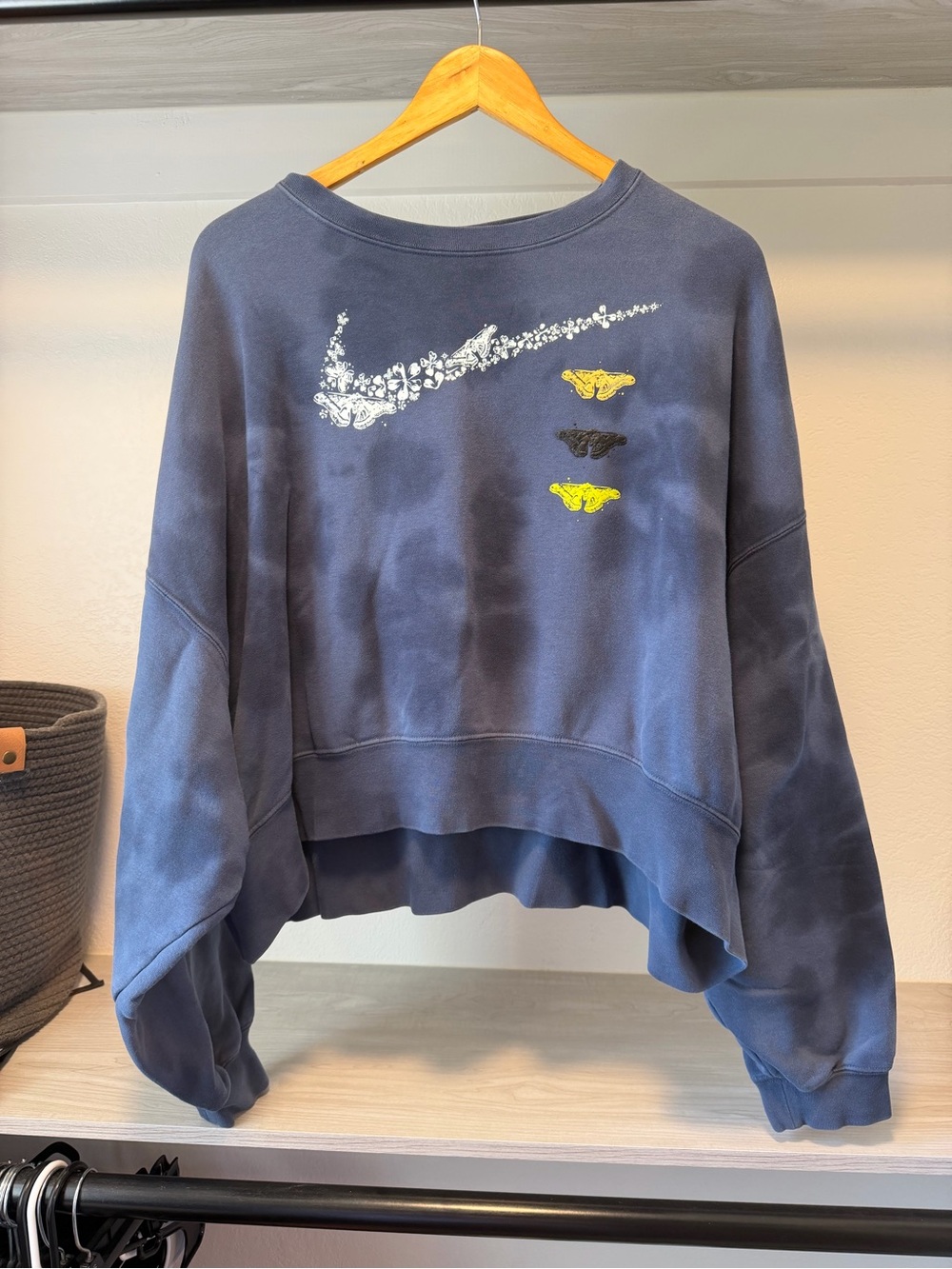 Nike Navy Tie-Die Crewneck Sweatshirt Limited Edition